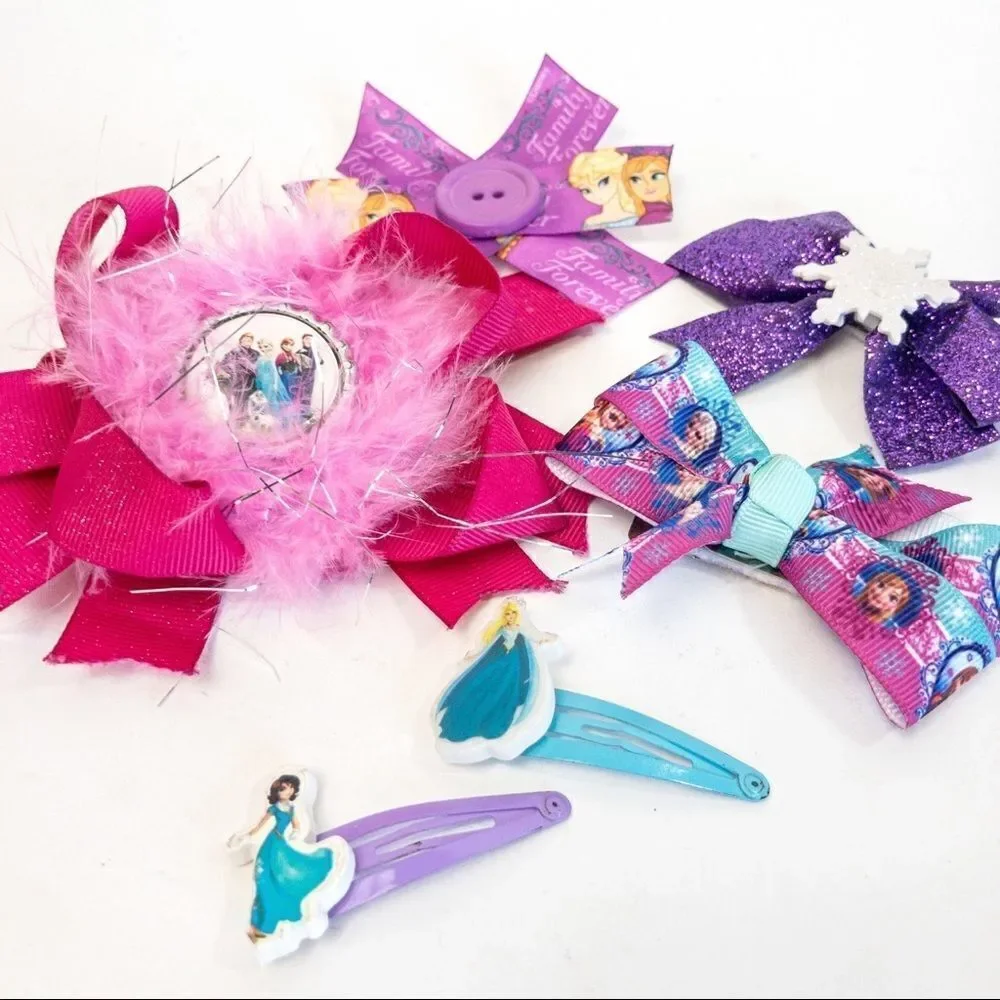 Disney Frozen Princess Barrettes Bundle